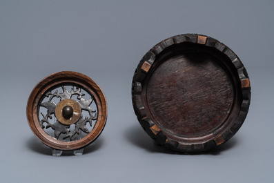 A large Chinese Thai market Bencharong ginger jar, 19/20th C.