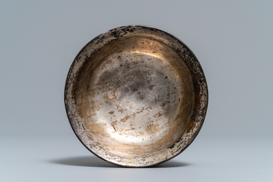 A Chinese lac burgaut&eacute; bowl, Kangxi