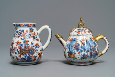 Neuf vases miniatures en porcelaine de Chine bleu et blanc et deux pi&egrave;ces en 'Amsterdams bont', Kangxi et apr&egrave;s