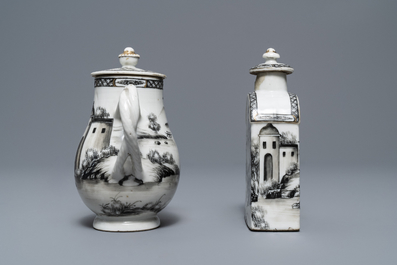 An 11-piece Chinese 'European subject' tea service, Qianlong