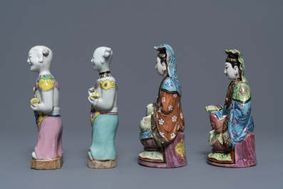 Une collection vari&eacute;e de figures en porcelaine de Chine, 18&egrave;me et apr&egrave;s