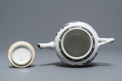 An 11-piece Chinese 'European subject' tea service, Qianlong
