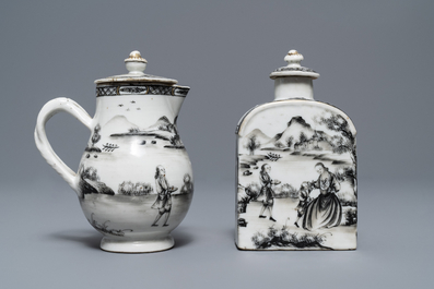 An 11-piece Chinese 'European subject' tea service, Qianlong