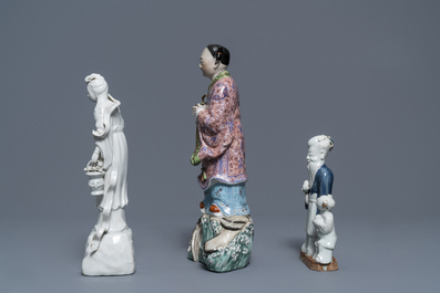 Une collection vari&eacute;e de figures en porcelaine de Chine, 18&egrave;me et apr&egrave;s