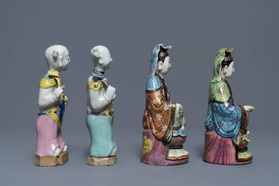 Une collection vari&eacute;e de figures en porcelaine de Chine, 18&egrave;me et apr&egrave;s