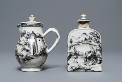 An 11-piece Chinese 'European subject' tea service, Qianlong