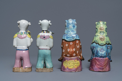 Une collection vari&eacute;e de figures en porcelaine de Chine, 18&egrave;me et apr&egrave;s