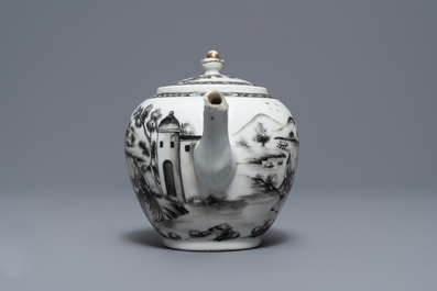 An 11-piece Chinese 'European subject' tea service, Qianlong