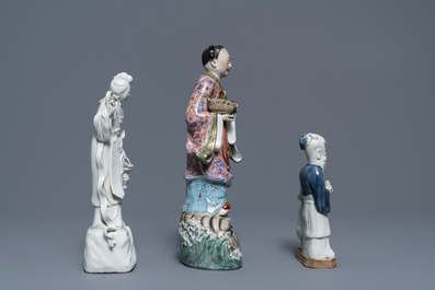 Une collection vari&eacute;e de figures en porcelaine de Chine, 18&egrave;me et apr&egrave;s