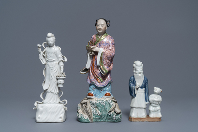 Une collection vari&eacute;e de figures en porcelaine de Chine, 18&egrave;me et apr&egrave;s