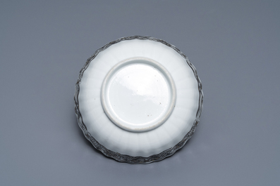 A 37-piece Chinese grisaille 'Jupiter' tea service, Qianlong