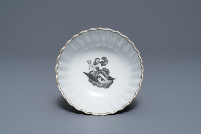 A 37-piece Chinese grisaille 'Jupiter' tea service, Qianlong
