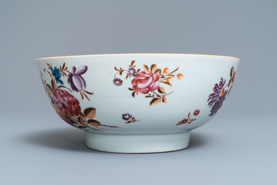 Ten Chinese famille rose plates and a bowl, Qianlong