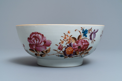 Ten Chinese famille rose plates and a bowl, Qianlong