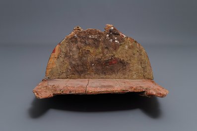 Une figure d'une Bodhisattva en bois peint, Chine, 18/19&egrave;me