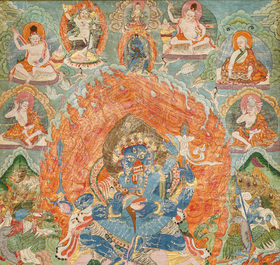 A 'Mahakala' thangka, Tibet, 19th C.