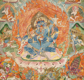 A 'Mahakala' thangka, Tibet, 19th C.