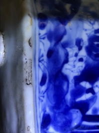 A rare Chinese blue and white 'Europa and the bull' coffee pot, Kangxi