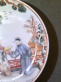Twee paar fijne Chinese famille rose koppen en schotels, Yongzheng/Qianlong