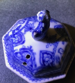 A rare Chinese blue and white 'Europa and the bull' coffee pot, Kangxi