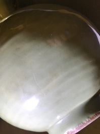 A Chinese Longquan celadon yuhuchunping vase, Yuan