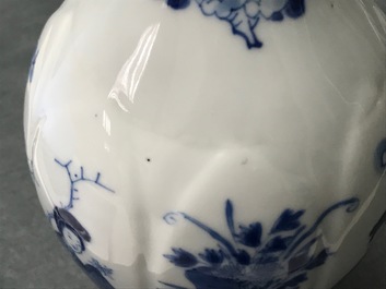 A Chinese blue and white 'Long Eliza' vase, Kangxi