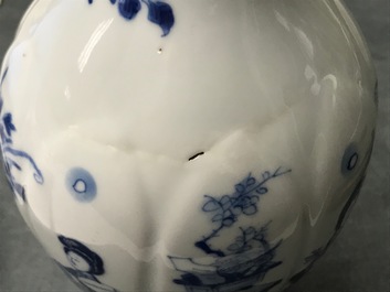 A Chinese blue and white 'Long Eliza' vase, Kangxi
