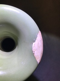 A Chinese Longquan celadon yuhuchunping vase, Yuan
