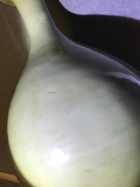 A Chinese Longquan celadon yuhuchunping vase, Yuan