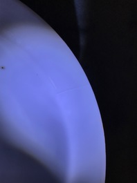 Un bol en porcelaine de Chine rouge de fer &agrave; d&eacute;cor de ph&eacute;nix, 19&egrave;me