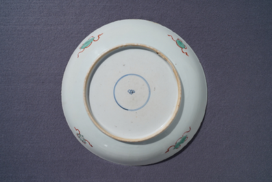 Un plat en porcelaine de Chine famille verte, Kangxi