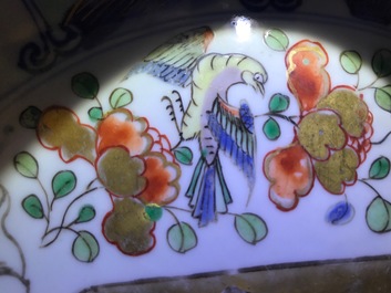 Un plat armori&eacute; de 'Flandres' en porcelaine de Chine famillle verte, Kangxi/Yongzheng