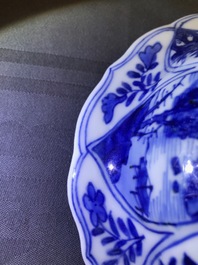 Een Chinese blauw-witte dekselvaas, Kangxi