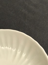 Six Chinese famille rose covered bowls on stands, 19th C.