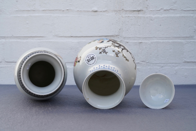 Een diverse collectie Chinees porselein, Qing en Republiek, 19/20e eeuw