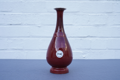 A Chinese pear-shaped 'langyao' vase, 19th C.