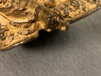 Une figure d'une Tara Verte en bronze dor&eacute;, Sino-Tibet, 17/18&egrave;me