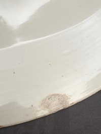 A massive Chinese blue and white 'dragon' dish, Kangxi