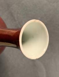 Huit pi&egrave;ces en porcelaine de Chine monochrome, 19/20&egrave;me
