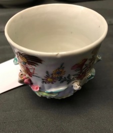 A collection of Chinese famille rose cups and saucers, Yongzheng/Qianlong