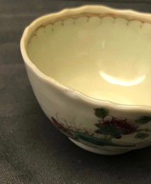 A collection of Chinese famille rose cups and saucers, Yongzheng/Qianlong
