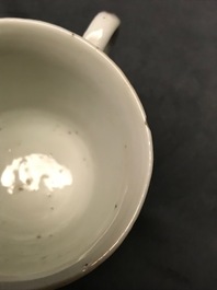 A collection of Chinese famille rose cups and saucers, Yongzheng/Qianlong