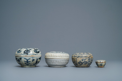 A collection of Chinese blue and white Swatow wares, Ming