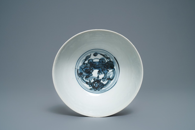 A collection of Chinese blue and white Swatow wares, Ming