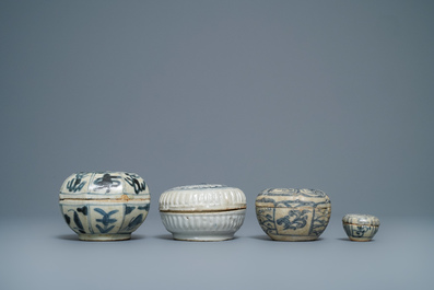 A collection of Chinese blue and white Swatow wares, Ming