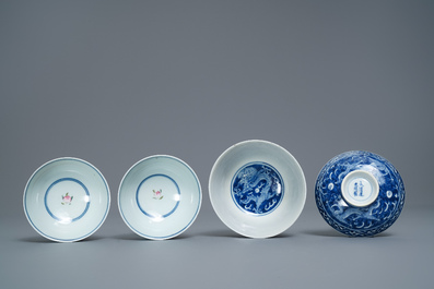 Une collection vari&eacute;e en porcelaine de Chine et gr&egrave;s de Yixing, Ming et apr&egrave;s