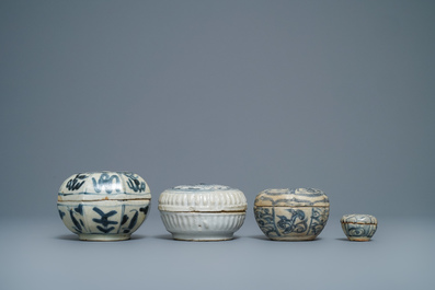 A collection of Chinese blue and white Swatow wares, Ming