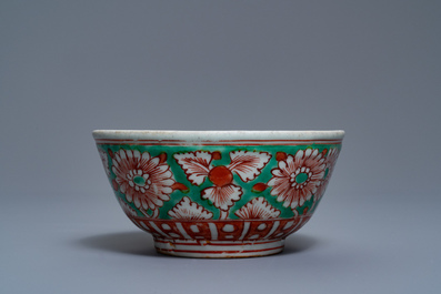 A rare Chinese Swatow double-walled warming bowl, 'zhuge', Ming
