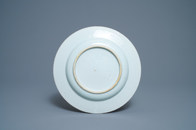 A Chinese verte-Imari Portuguese market dish with the arms of Ataide, ca. 1720