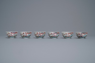A Chinese famille rose 18-piece tea service, Yongzheng
